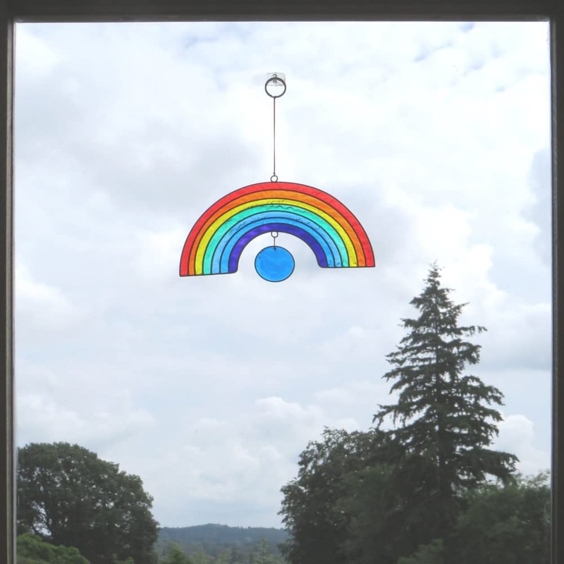 Purity Style Rainbow Suncatcher with Bead