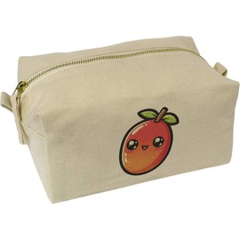 'Cute Kawaii Mango' Canvas Wash Bag/Makeup Case (CS00039462)