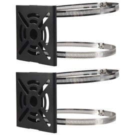 Hcskoss 2Pcs Universal Vertical Pole Mount Security Camera Mount Camera Bracket Pole Mount Bracket Wall Mounting Bracket for CCTV Security Camera PTZ Dome Pillars Ceilings Wall Corners Mast Support