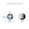 POPLYKE Cremation Urn Necklaces for Ashes Sterling Silver Filigree Urn