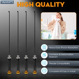 【2025 Upgraded】W11130359 suspension rod Fit for Whirlpool, Maytag, Kenmore, Crosley 7MWTW7000EW0, 7MWTW7300EW0, MVWB755DW0, MVWB757JW0, 11026132412, 11020372710