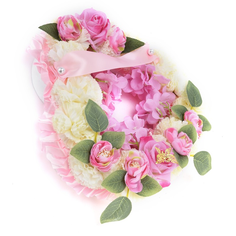 Artificial Heart Shaped Wreaths Wedding Wreaths Fake Flowers Decoration for
