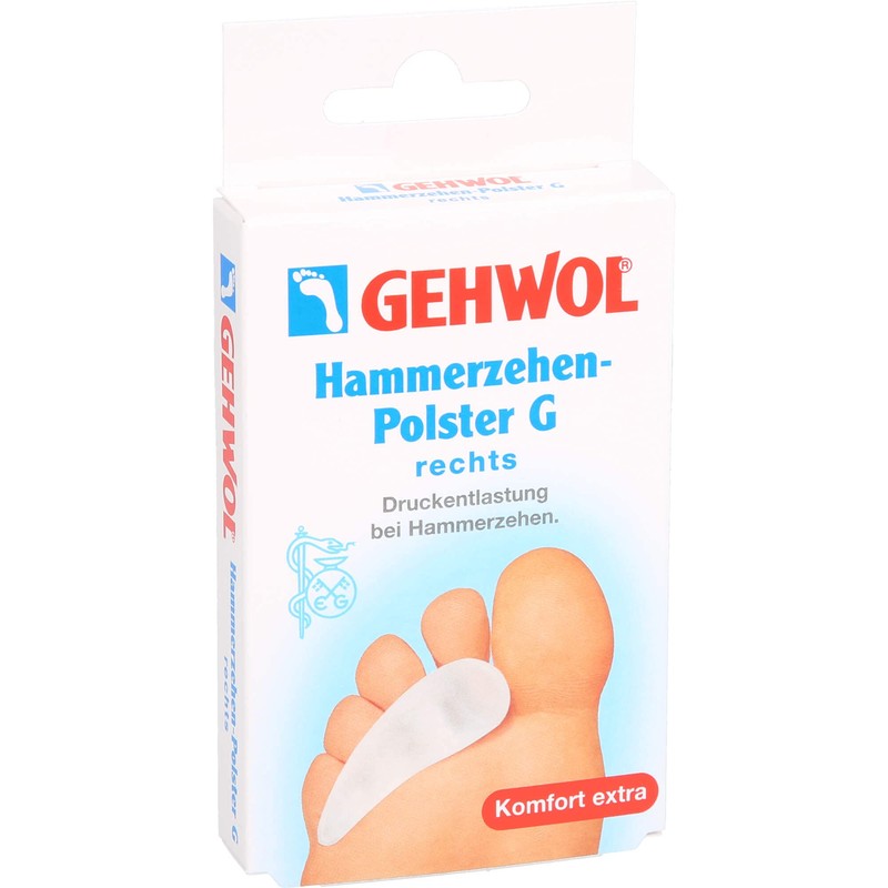 GEHWOL Polymer Gel Hammer Toe Pad G Right Pack of