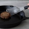 RSVP International Endurance Angled Fish Spatula/Turner, Slotted Stainless Steel with