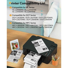 KEENKLE TN2510 Compatible with Brother TN2510 TN2510XL Toner Multipack for Brother MFC L2800DW MFC L2827DW MFCL2835DW MFC-L2860DWE HL-L2400DWE HL-L2445DW DCP-L2665DW DCP-L2620DW DCP-L2620DW