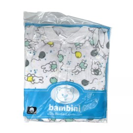 Bambini Pack of 2 Bambini Terry Sleep & Play Bunnies & Balloons Print Size S 0-3 M NEW