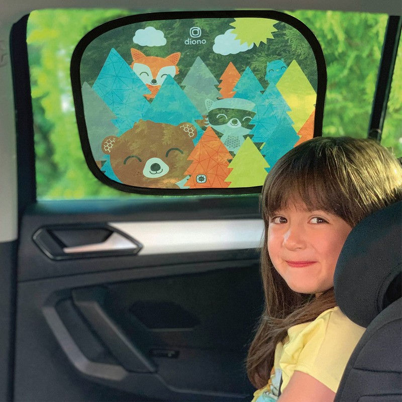 Diono Kids Character Car Window Shade 2 Pack - Cling