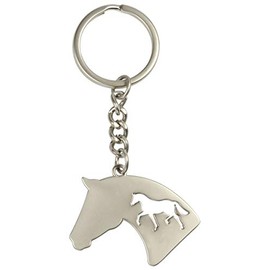 Silhouette Keyring, silver