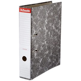 Esselte 46957 - Cardboard Lever Arch File with 75mm Spine Width, Black