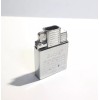 Zorro Silver Double Torch Lighter Insert Adjustable Flame Butane BRAND