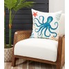 SARO LIFESTYLE Octopus Design Throw Pillow with Down Filling, Multi,