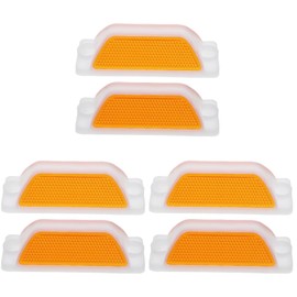 Gatuida Pack of 6 Reflective Guide Posts Reflective Marking Reflector for Driveway Rectangular Driveway Reflectors Driveway Road Guide Posts Road Marking