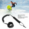 Surfboard Leash High Elasticity TPU Black Adjustable Coiled Surfing Leg