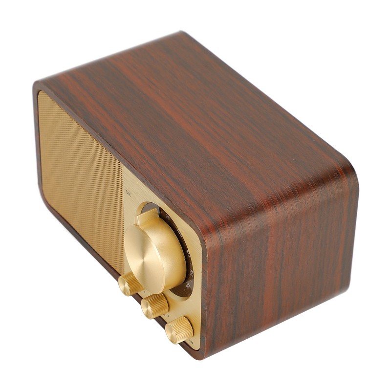 Retro Wood Bluetooth Speaker Clear Sound Quality Mini Portable Wireless
