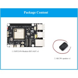 ESP32-P4-Module High-Performance Development Board, Based On ESP32-P4 and ESP32-C6, Supports WFi 6 and Blue-Too-th 5/BLE, Rich Human-Machine Interfaces, Comes with Speaker