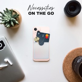 2X Mobile Glitter Koala Pouch - Phone Card Holder, Stick On Wallet (Holographic)