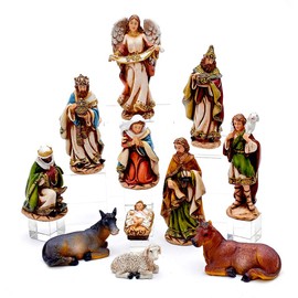 Kurt Adler 6" Nativity Set with 11 Figures
