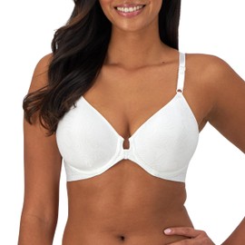 Bali Women's Comfort Revolution Front-Close Shaping Underwire Bra, White,40C