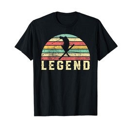 Vintage Ski T-shirt Legend Skier Graphic Skiing Shirt Gift