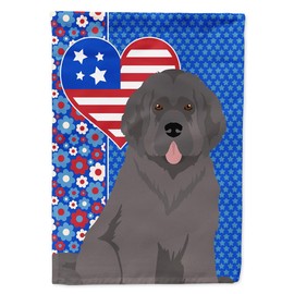 Caroline's Treasures WDK5252CHF USA American Canvas House Size Patriotic Flag, Newfoundland - Grey