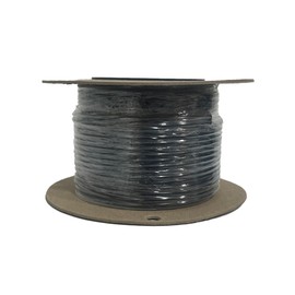 Bird Barrier Lead-Out Wire – 50ft Professional Twisted Copper Roll – Ideal for Bird-Shock Flex-Track Installation – 14 Gauge Double Wire – Insulated Copper Wire for Outdoor Structures - Black