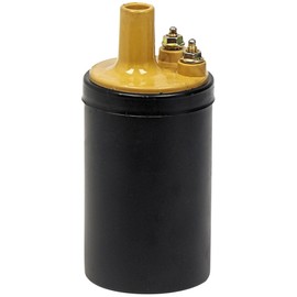 Auto Krafters Compatible/Replacement For Ignition Coil Yellow Top 1965-73 Galaxie Fairlane Maverick 12V Non-Transistorized (B6A-12019)