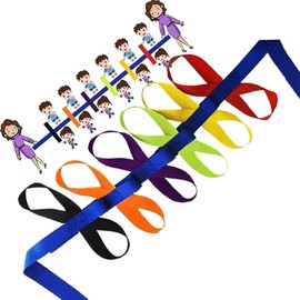Walking Rope,Children's Walking Rope,School Security Rope,Public Place Rope,Walking Ropes for Preschool Daycare School Kids Outdoor Colorful Handles,Children Safety Walking Rope with 12 Handles