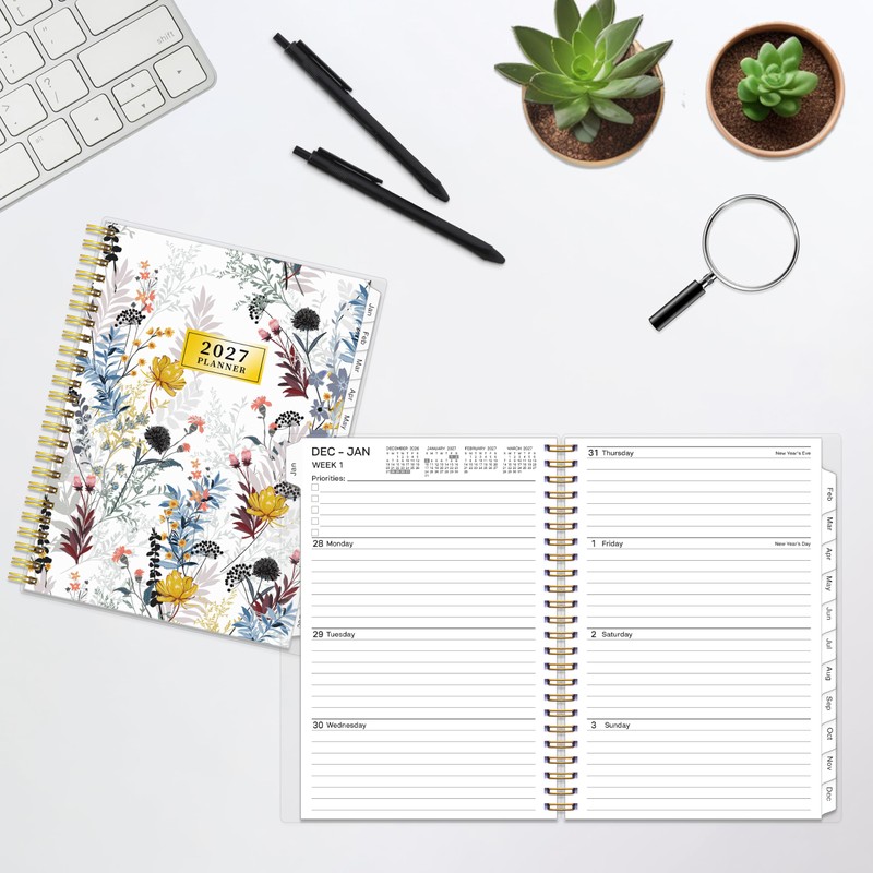 2027 Planner, Weekly ＆ Monthly Planner 2027, Jan 2027 –