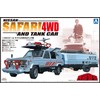 青島文化教材社 Western Police No. 6 Nissan SAFARI WD & Tank
