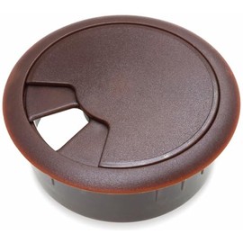 Brown 50mm ABS Worktop Cable Grommet