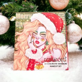 KEVIN & COCO 33 Color Eye shadow makeup set Merry Christmas