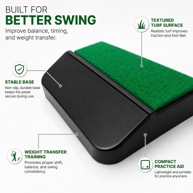 Golf Weight Transfer Trainer for Swing Practice – Compact Balance