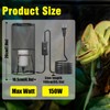 TobeBright 2Pack Reptile Heat Lamp Guard with 150W E26 Ceramic