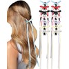 14 PCS Ribbon Bow Clips for Women Girls Tassel Ribbon