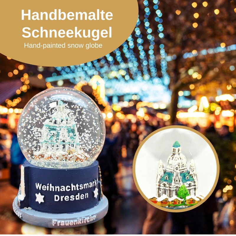 30017 Souvenir Snow Globe Germany Christmas Market Dresden