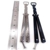 Beautiful Folding Exercise Bottle Opener, Heavy Stainless Steel (2 Pcs)