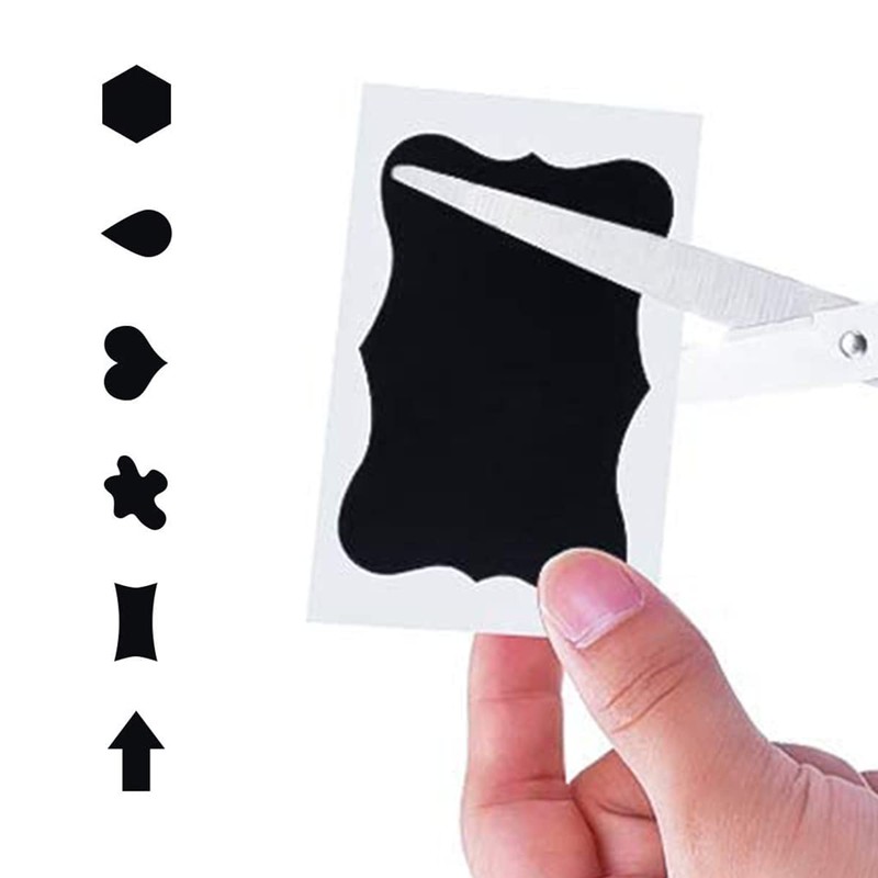 Tiardey 2 Volumes Irregular Shape Chalkboard Labels,Waterproof Reusable Blackboard Stickers