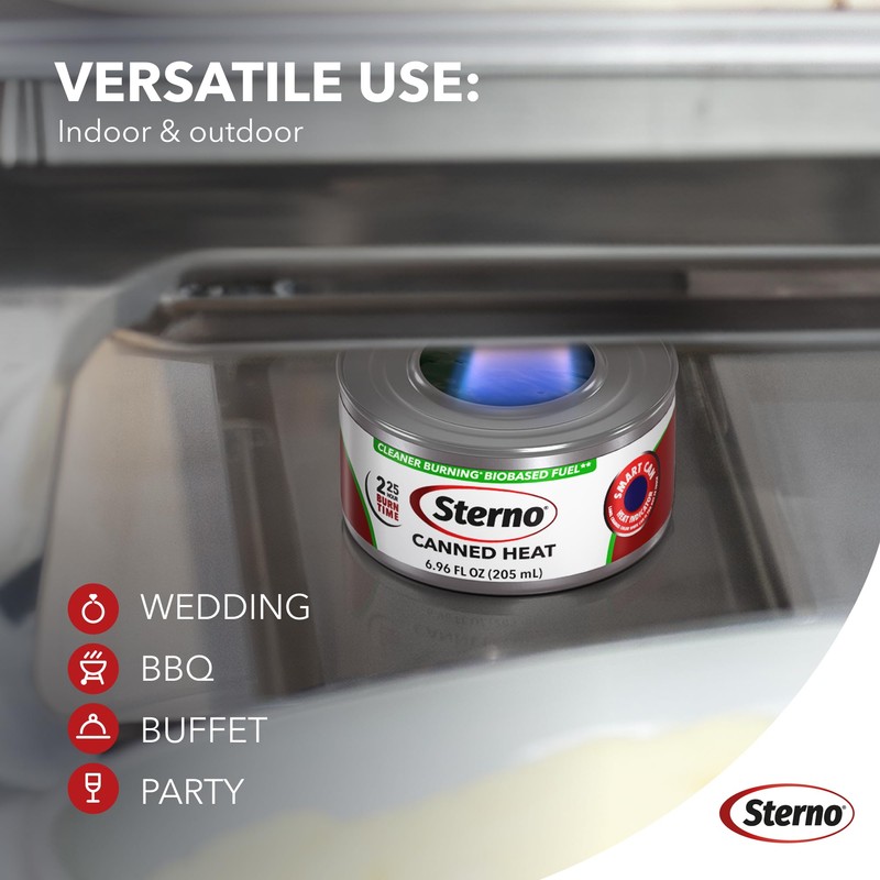 Sterno Fuel Cans - 2.25 Hour Burn, (6-Pack) Chafing Dish