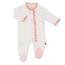 Magnetic Me Footie Pajamas Soft Modal Baby Girls Sleepwear Quick Magnetic Fastener Sleeper Carousel 6-9 Months