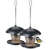 Royal Gardineer Bird Feeder Silo: Set of 4 Weatherproof Hanging