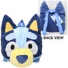 Fast Forward Bluey Head Shaped Plush Backpack 10 x13