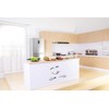 AUEAR 2 pc Cute Sticker Fridge Happy Delicious Face Kitchen