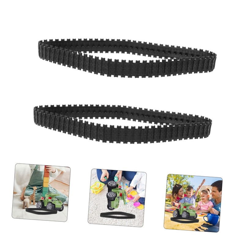 SAFIGLE 2 Pcs Rubber Crawler Tankway Truck Tank Crawler Replacement