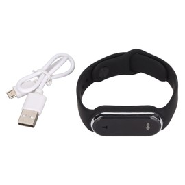 Mosquito Repellent Bracelets Portable Ultrasonic Mosquito Repellent Wristbands with LED Digital Watch Black