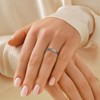 Suplight Infinity Stacking Ring 925 Sterling Silver Thin Thumb Ring