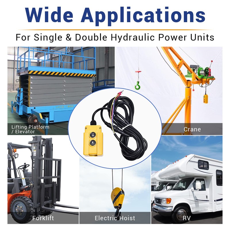 USLICCX 3 Wires Single Acting Remote Controller Switch Hydraulic Pump