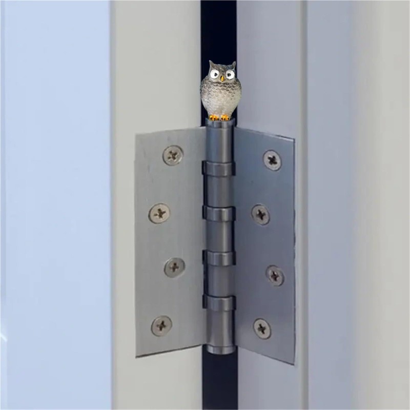 Niuwiwyi 6pcs Animal Door Hinge Heads Decorative Topper Owl Animal