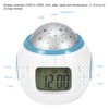 EVTSCAN Star Sky Projector LED Music Alarm Clock Multifunction Calendar