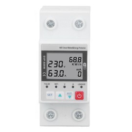 WIFI Overvoltage Undervoltage Protector 230V 50Hz 60Hz 63A Remote Control Over Under Voltage Power Protector