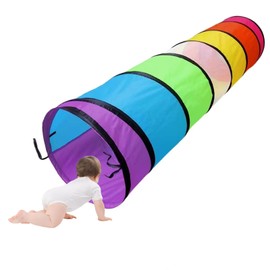 Play Tunnel Tent for Children, Crawling Tunnel, Children's Tunnel, Pop Up Play Tunnel, Foldable Play Tunnel for Boys Girls Pets Play Indoors Outdoor Garden Game (180 cm x 48 cm)